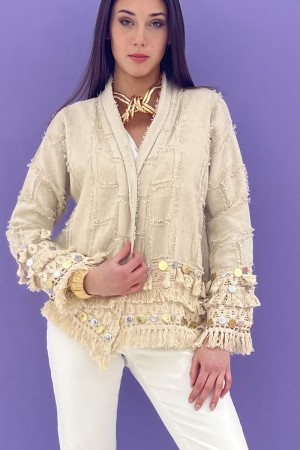 giacca india ricamata con nappine merletto e ciondoli giacca india ricamata con nappine merletto e ciondoli giacca india rica...