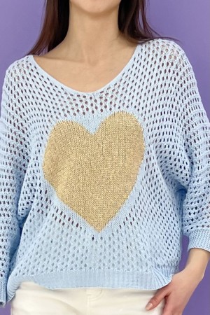maglia heart traforata con cuore in lurex maglia heart traforata con cuore in lurex maglia heart traforata con cuore in lurex