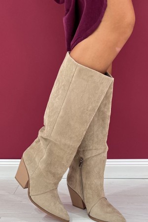 genny boot in ecocamoscuscio Genny boot in ecocamoscuscio Genny boot in eco-seam