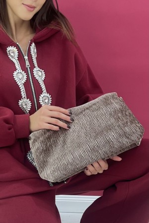 sabrina bag in ribbed velvet bag in ribbed velvet velvet bag in ribbed velvet