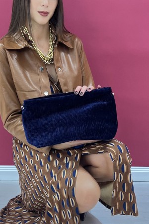 bolso Sabrina en bolsa de terciopelo acanalado en bolsa de terciopelo de terciopelo acanalado en terciopelo acanalado