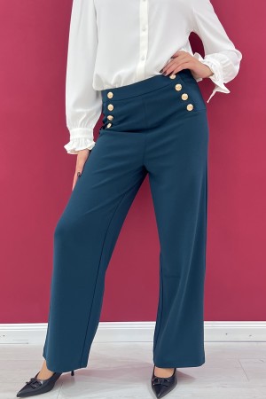 barbara Basic Pantalons avec boutons de base de base Barbara Basic avec boutons Barbara Basic avec boutons