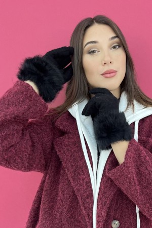 GUANTO ELISA CON ECOPELLICCIA  GUANTO ELISA CON ECOPELLICCIA  GUANTO ELISA CON ECOPELLICCIA