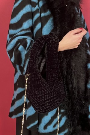 bolso de ganchillo minnie en terciopelo con bolso de hombro minnie a ganchillo terciopelo con bolso de hombro minnie a ganchillo