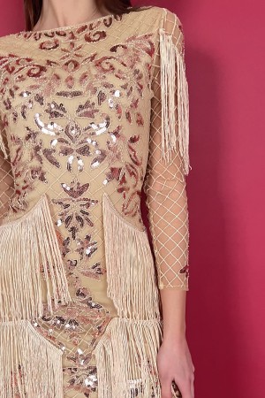 grace dress with sequins and fringes Grace dress with sequins and fringes Grace dress with sequins and fringes