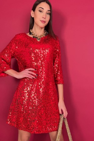 Schönes Kleid mit Pailletten mit Bogen hinter schönen Kleid mit Pailletten mit Bogen hinter schönen Kleid mit Pailletten mit ...