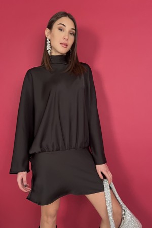 satin Melany Dress Melany Dress in Satin Melany Dress in Satin