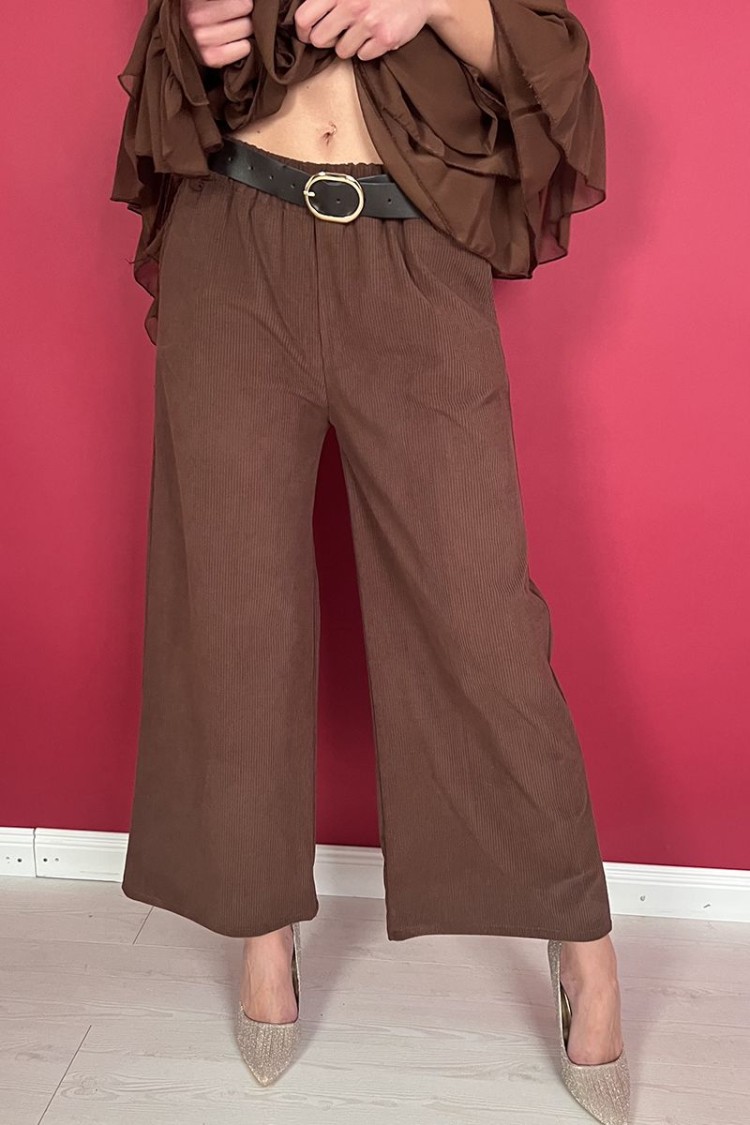 pantalone ginger il velluto a costine a palazzo  pantalone ginger il velluto a costine a palazzo  pantalone ginger il velluto...