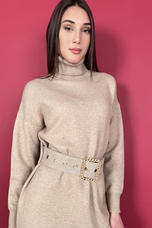 long Geneva Dress in Knitted Long Geneva Dress in Knit with Geneva Long Gown Dress in Knit With Slip