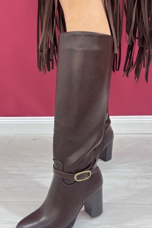 bota de Morena con elástico en el botín de Morena Upgun con elástico en la bota de Gambale Morena con elástico en la pierna