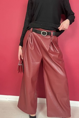 pantalons Clara en cuir CLARA Eco-cuir dans un pantalon Clara Eco-cuir en cuir Eco-Cuir