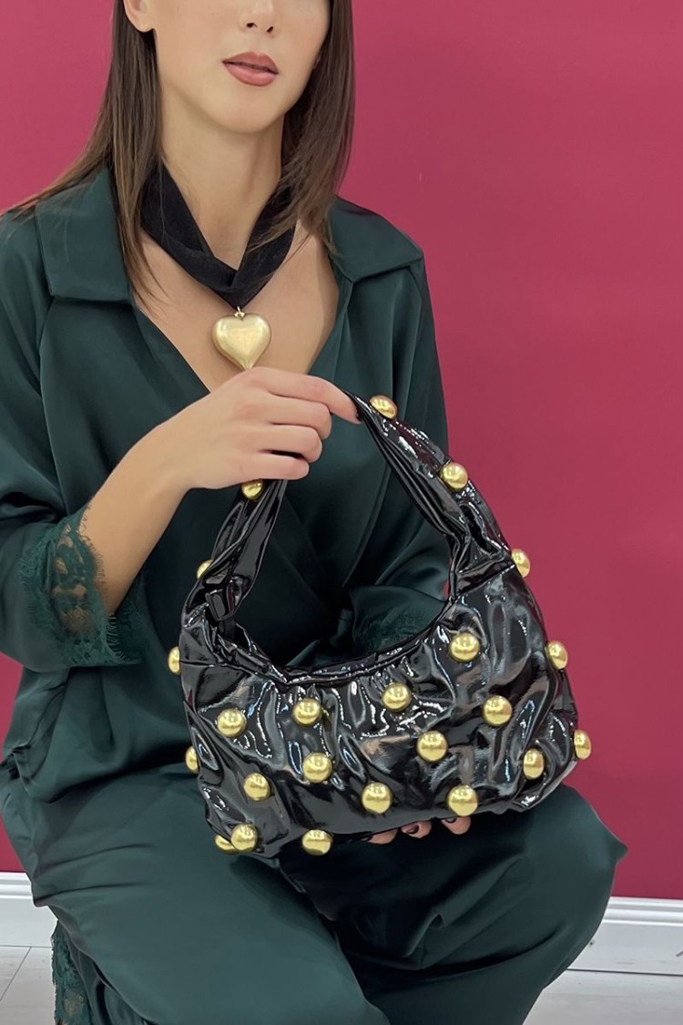 bolso de látex de cerezo con espárragos Bolsa de látex de cerezo con bolsas de látex de cerezo con tachuelas