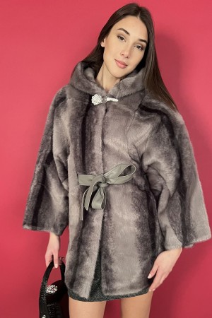 ecopelliccia otranto a fascie con strass  ecopelliccia otranto a fascie con strass  ecopelliccia otranto a fascie con strass