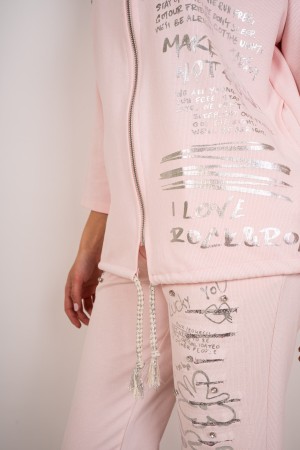 koordiniertes Fabiola-Sweatshirt und Kapuzenhosen und Strass-koordiniertes Fabiola-Sweatshirt und mit Kapuze Hose und Strass-COO