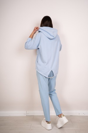 coordinato fabiola felpa e pantalone con cappuccio e strass  coordinato fabiola felpa e pantalone con cappuccio e strass  coo...