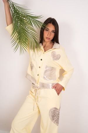 coordinated Jasmine Jacket and Pants with Paillettes Coordinated Jasmine Jacket and Trousers With Paillettes Coordinated Jasmin 