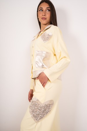 koordinierte Jasminjacke und Hosen mit Paillettes koordinierten Jasminjacke und Hosen mit Paillettes koordinierten Jasmin ...