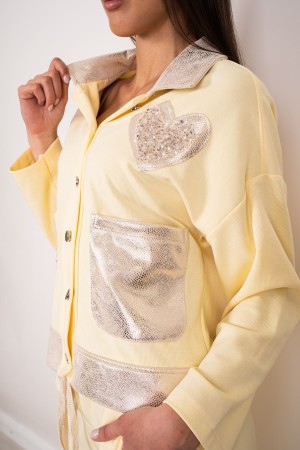 coordinated Jasmine Jacket and Pants with Paillettes Coordinated Jasmine Jacket and Trousers With Paillettes Coordinated Jasmin 