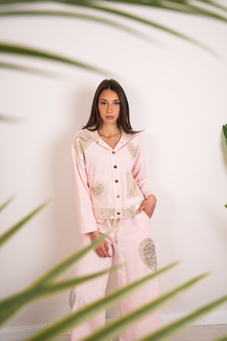 coordinated Jasmine Jacket and Pants with Paillettes Coordinated Jasmine Jacket and Trousers With Paillettes Coordinated Jasmin 