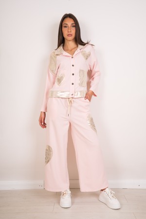 veste de jasmin et pantalons coordonnés avec Paillettes coordonnées Jasmine Jacket et pantalon avec Paillettes coordonnées Jasmi