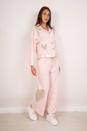 coordinato jasmine giacca e pantalone con paillettes  coordinato jasmine giacca e pantalone con paillettes  coordinato jasmin...