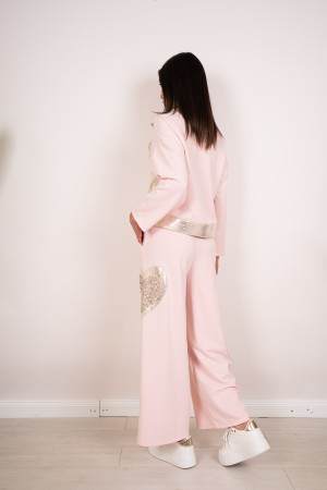 veste de jasmin et pantalons coordonnés avec Paillettes coordonnées Jasmine Jacket et pantalon avec Paillettes coordonnées Jasmi