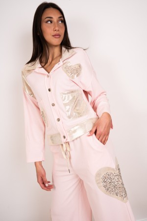 veste de jasmin et pantalons coordonnés avec Paillettes coordonnées Jasmine Jacket et pantalon avec Paillettes coordonnées Jasmi