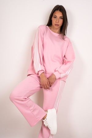 coordinated cindy Basic mesh and trousers with coordinated side bands cindy Basic sweater and trousers with side bands with COO 