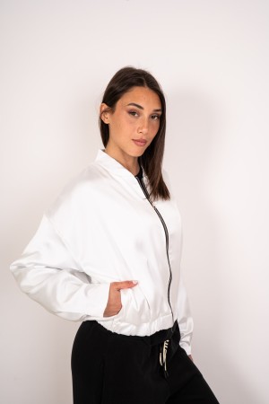 patty Bomber Patty Bomber Patty Satin Bomber Patty en satén