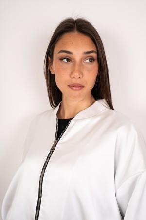 patty Bomber Patty Bomber Patty Satin Bomber Patty in Satin