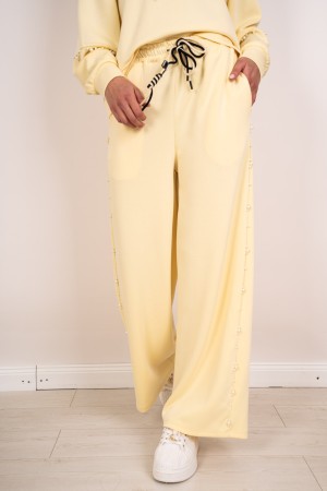 coordinó Mary tejido y pantalones con las perlas y pantalones de Mary Coordinados con las perlas y Pantalon Coordinadas de María