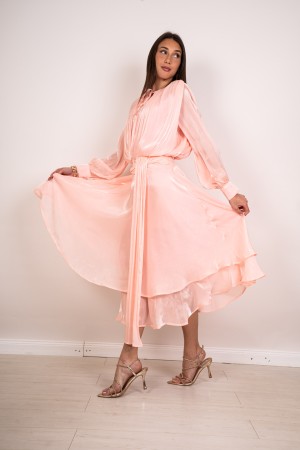 abito sofia scollo a v in tencel  abito sofia scollo a v in tencel  abito sofia scollo a v in tencel