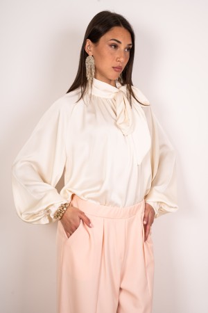 blouse Beatrice avec Blouse Blouse Bow avec Blouse Bois Beatrice avec arc