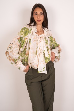 blusa ines fantasia con fiocco  blusa ines fantasia con fiocco  blusa ines fantasia con fiocco