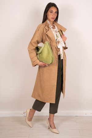 trench sole in Ecocamoscuscio Double chest Trench suny sole in Ecocamoscio Double chest Trench suny in Ecocamoscio double chest