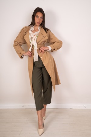 trench sole in Ecocamoscuscio Double chest Trench suny sole in Ecocamoscio Double chest Trench suny in Ecocamoscio double chest