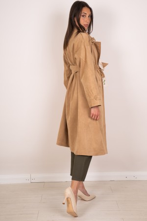 trench sole in Ecocamoscuscio Double chest Trench suny sole in Ecocamoscio Double chest Trench suny in Ecocamoscio double chest