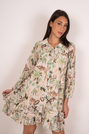 robe Isabel Chemisier avec Final Fallcks Robe Isabel Chemisier avec Final Flammes Robe Isabel Chemisier avec FLONCES FLONCES FIN