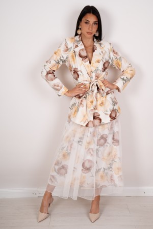 coordinato trieste blazer e gonna in tulle  coordinato trieste blazer e gonna in tulle  coordinato trieste blazer e gonna in ...