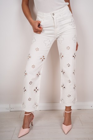 monica jeans with embroidery and rhinestone Jeans Monica with embroidery and rhinestone Jeans Monica with embroidery and rhinest