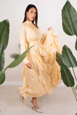 himmlisches V-Ausschnitt Kleid in Tencel Himmlisches V-Ausschnitt Kleid in Tencel Himmlisches V-Ausschnitt Kleid in Tencel