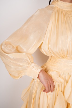 abito celeste scollo a v in tencel  abito celeste scollo a v in tencel  abito celeste scollo a v in tencel