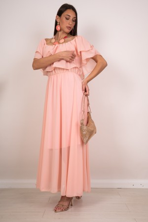 robe de Ludovica avec encolure de bateau et robe Ruches Ludovica avec encolure de bateau et robe de Ludovica de bateau avec enco