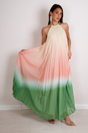 robe tropicale plissée robe tropicale ombragée robe tropicale ombragée plissée gradient plissé