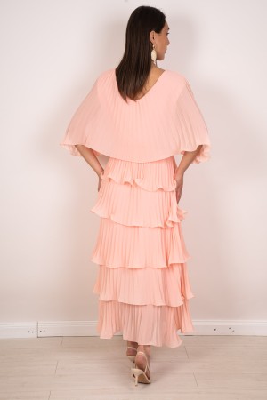 valentine dress pleated with flounces Valentine dress pleated with flounces Valentine dress pleated with flounces