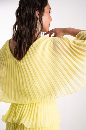 robe Valentine Plissée avec des Flouces Robe Saint Valentin plissée avec des Flouces Robe Valentine Plissionnée avec des Flaçons