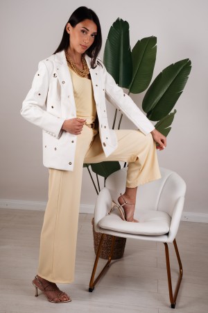 blazer berlino in ecopelle con rivetti  blazer berlino in ecopelle con rivetti  blazer berlino in ecopelle con rivetti