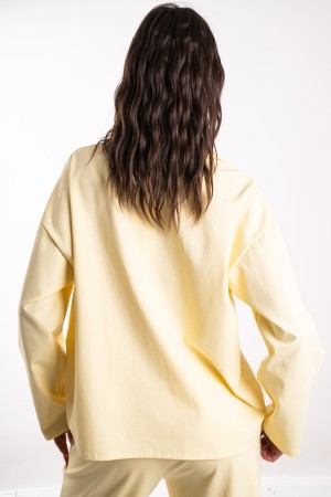 coordinated Sunflower Shirt and Trousers with Lace Inserts Coordinated Sunflower Shirt and Trousers With Lace Inserts C ...