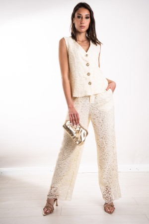 coordinated roma Coordinated lace vest and trousers roma Coordinated lace vest and trousers roma Vest and trousers in ...