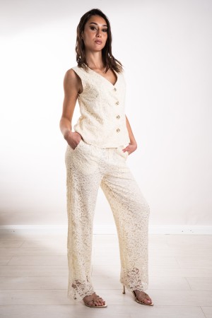 coordinated roma Coordinated lace vest and trousers roma Coordinated lace vest and trousers roma Vest and trousers in ...
